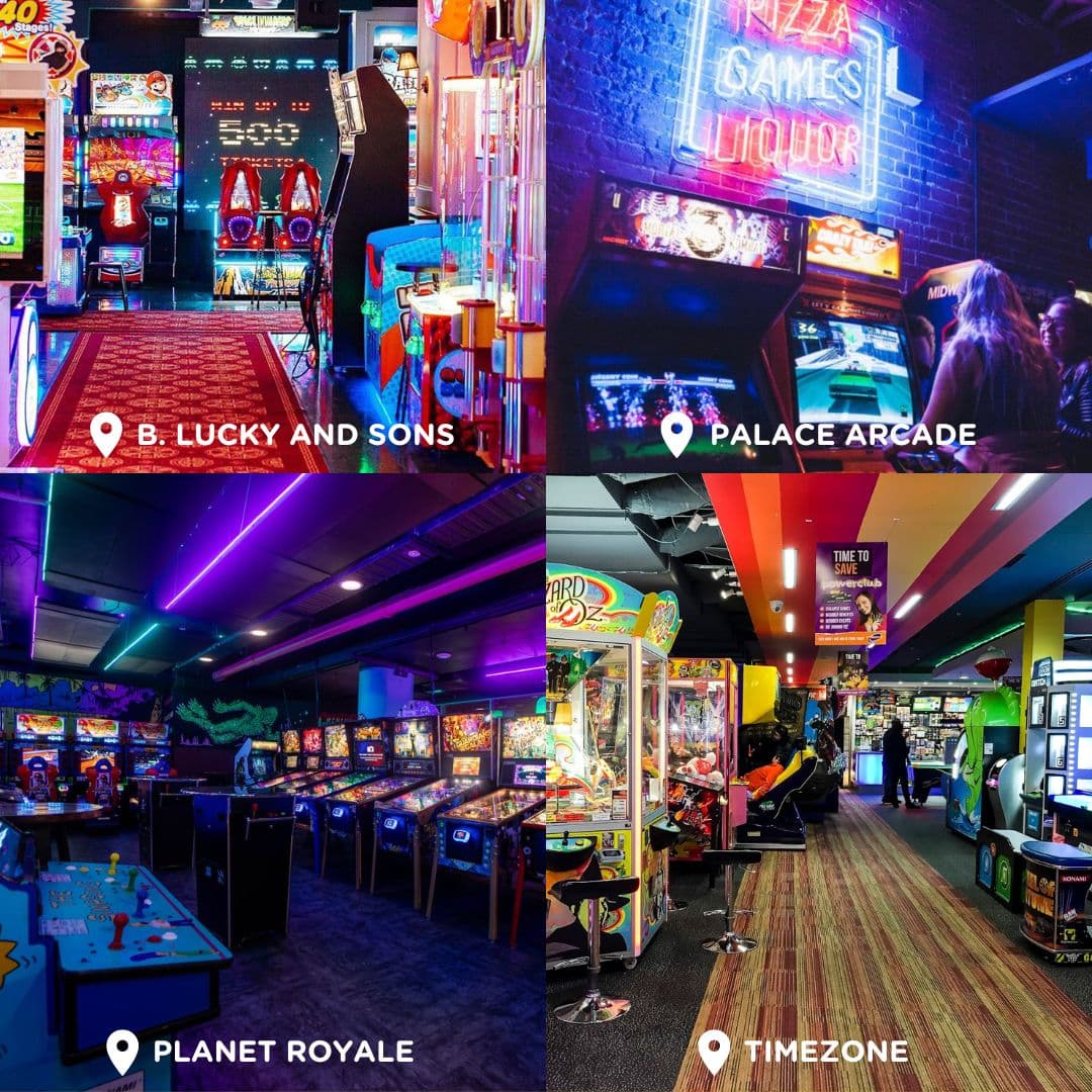 images of four arcades in perth